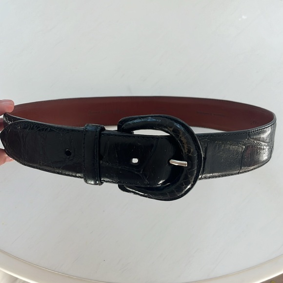 Ralph Lauren Genuine Alligator Belt black - Picture 8 of 9